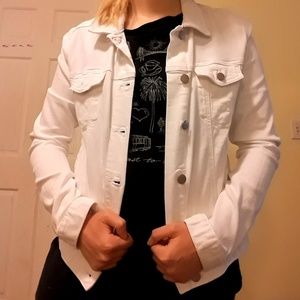 GAP white jean jacket
